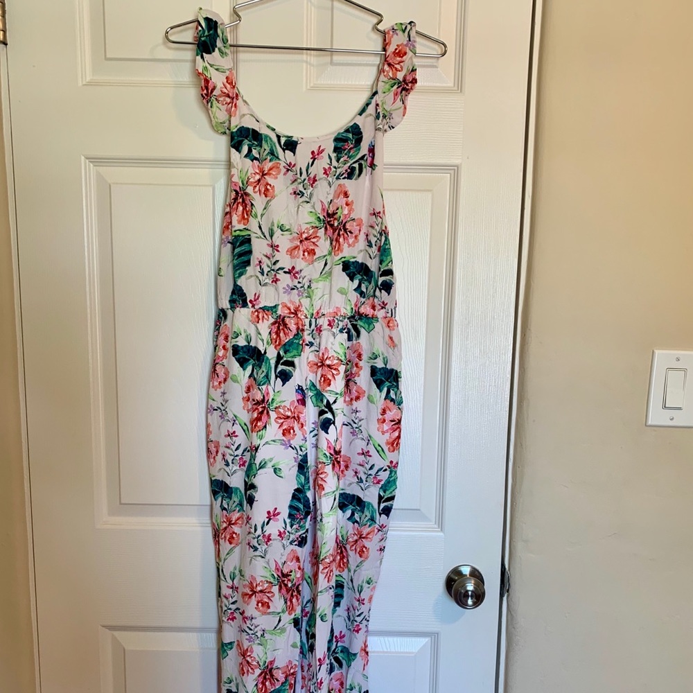 Sanctuary tropical print jumpsuit